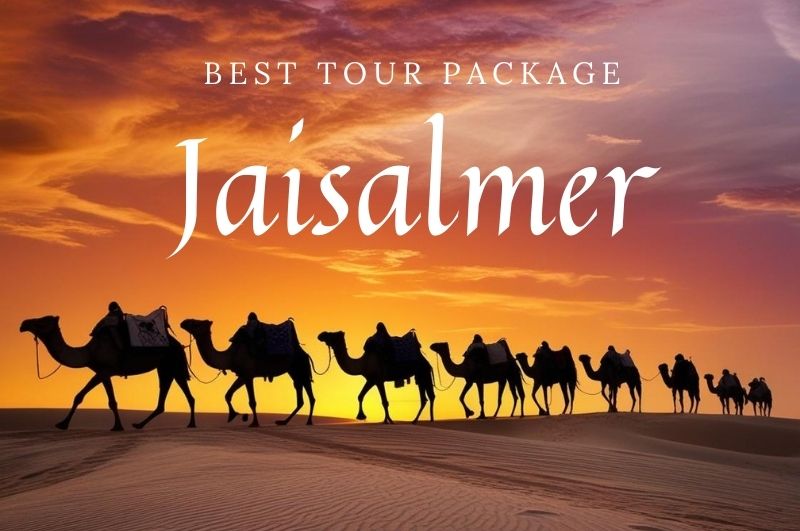 Jaisalmer tour package showcasing the iconic golden sand dunes and historic forts in Rajasthan.